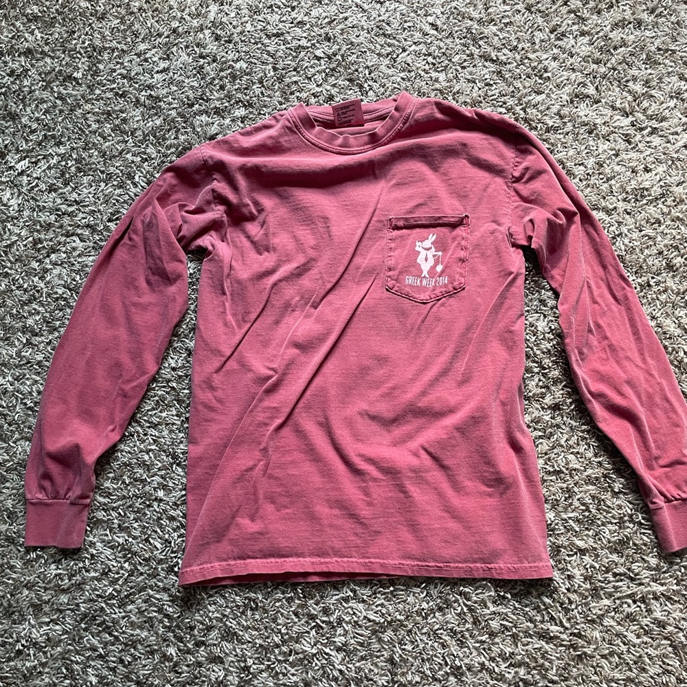 Vintage Kappa Alpha Theta Pink Long Sleeve Greek Week 2016
